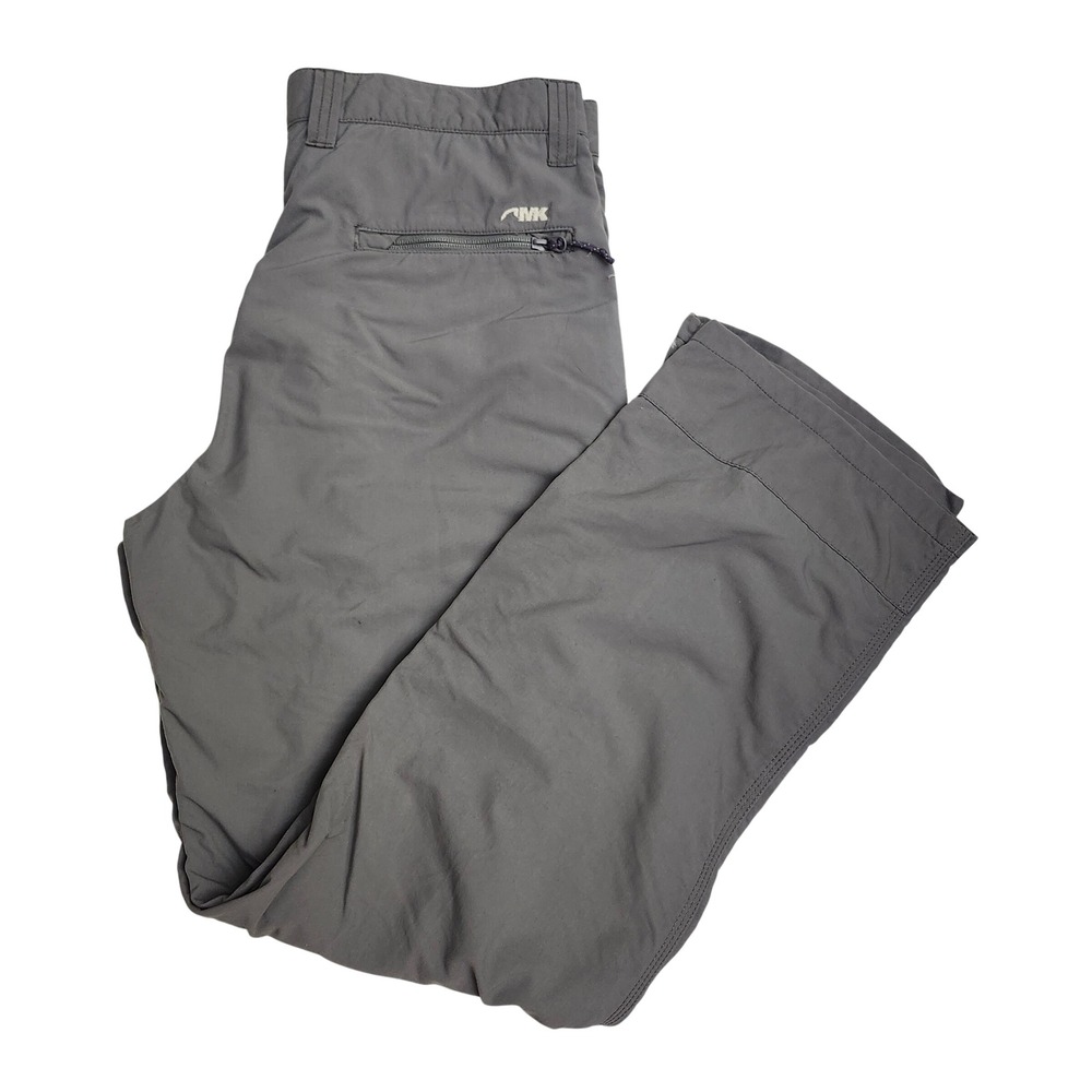 Mountain Khakis Mens Snake River Pant 36x32 Gray Nylon Hiking Cargo Pants